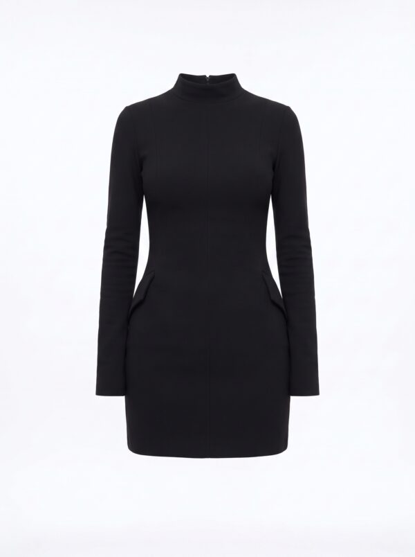 CZARNA MINI SUKIENKA ASTERIA
