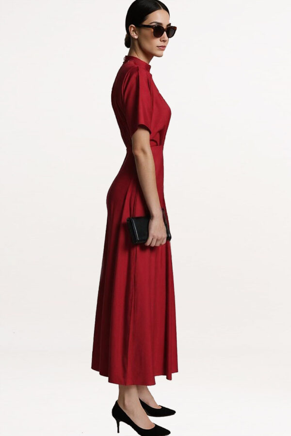 BORDOWA SUKIENKA LORETTA SATYNOWA