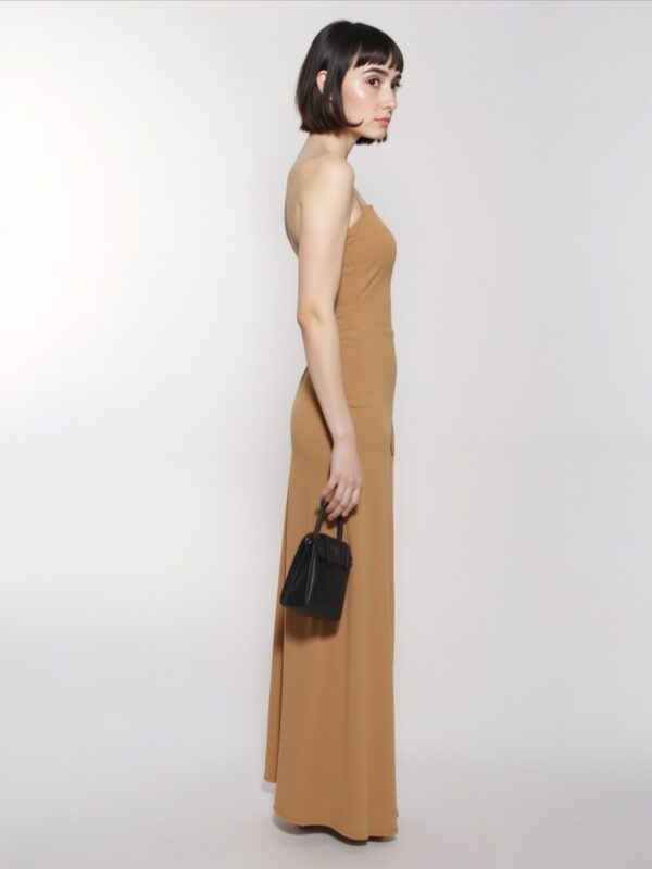 DZIANINOWA SUKIENKA Z TENCELU