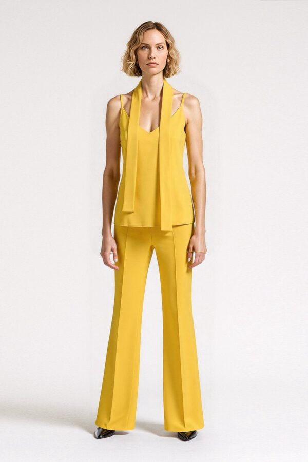 BLUZKA Z ŻÓŁTEGO SZYFONU