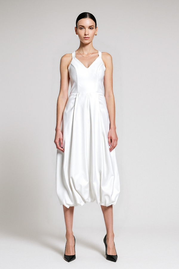 BIAŁA SUKIENKA BOMBKA