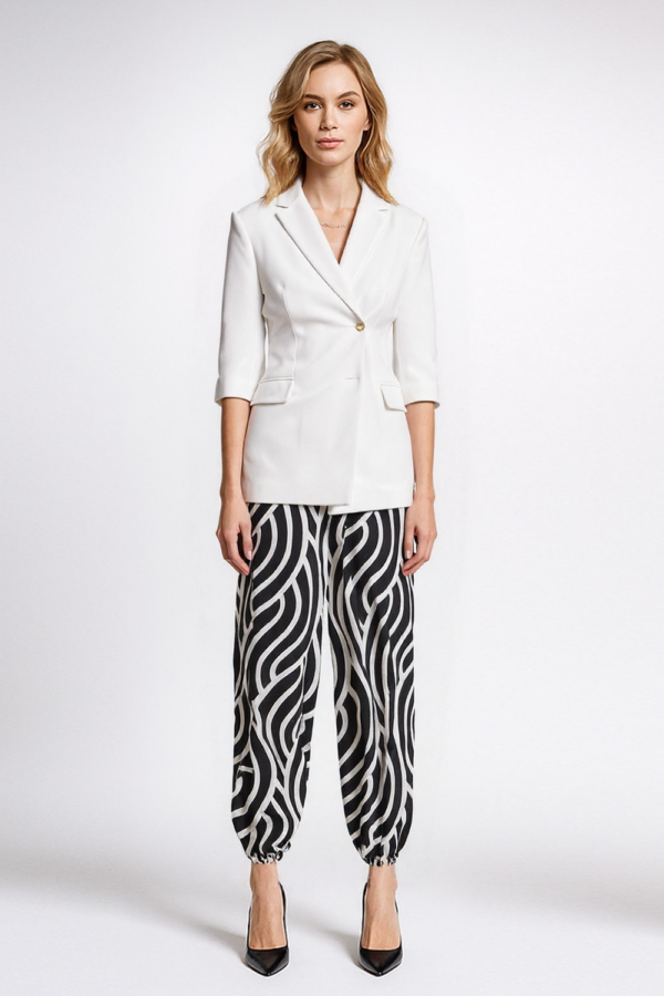 MARYNARKA Z KRÓTKIM RĘKAWKIEM BIAŁA