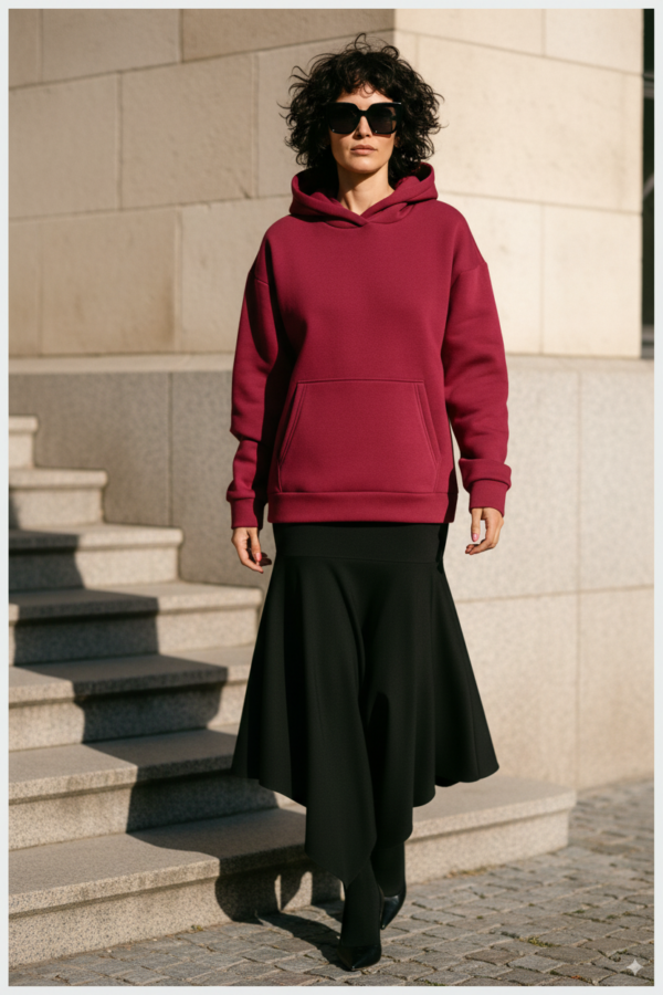 SPÓDNICA Z FALBANĄ