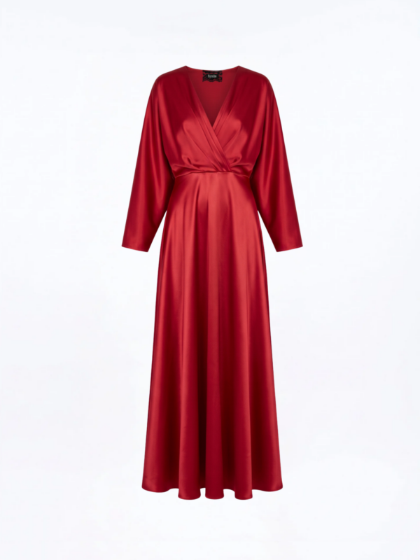 Sukienka Kopertowa Maxi „Red Grace”
