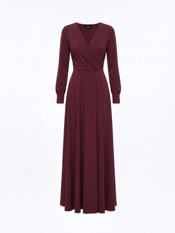 Sukienka Bordowa Maxi „Bordeaux Elegance”