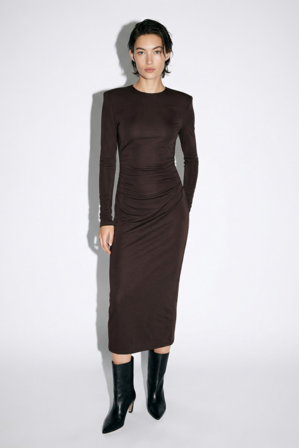 SUKIENKA MIDI CZEKOLADA