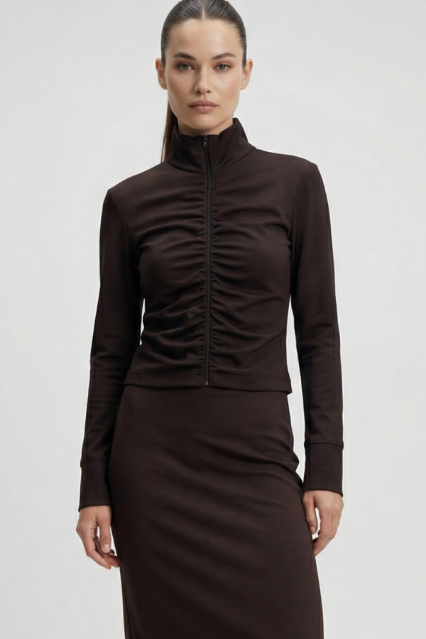 BLUZA MARIKA BRĄZOWA