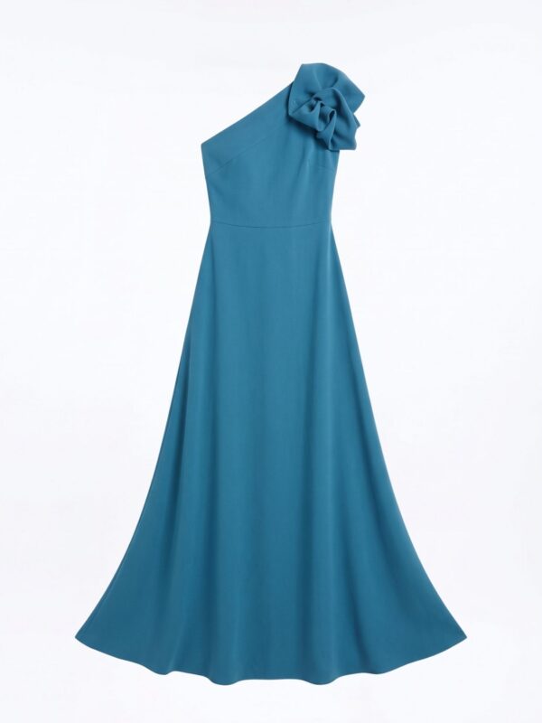 Turkusowa sukienka maxi – FURELLE Atelier